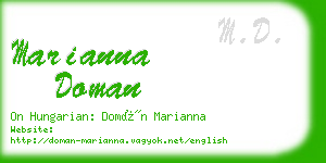 marianna doman business card